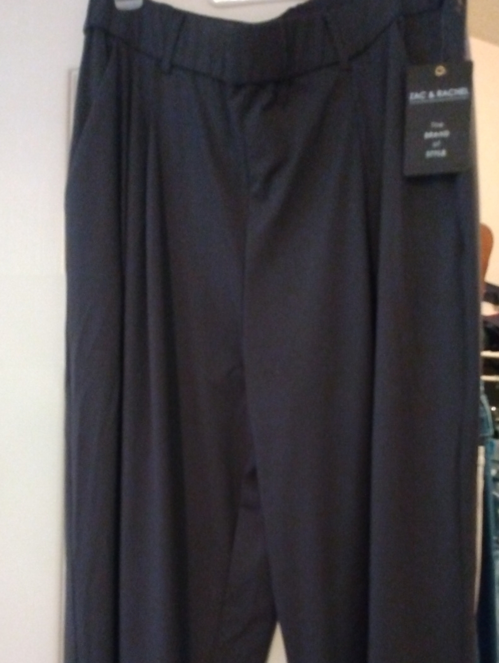 Zac & Rachel Black Wide Leg Trousers
